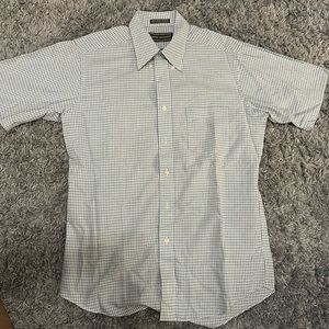 Men’s David Taylor short sleeve button up, neck size 15 1/2